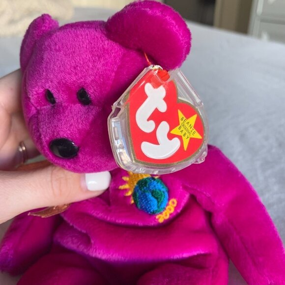 TY Rare Millennium Beanie Baby Purple 2000 - Picture 3 of 5